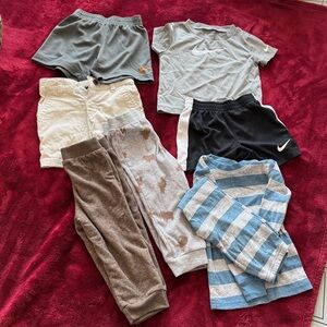 Nike Kids Black and White Athletic Shorts